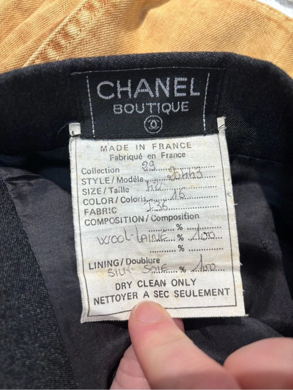 CHANEL vintage wool
